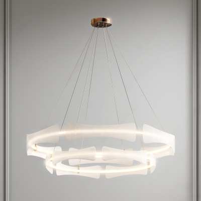 现代双层吊灯3D模型下载